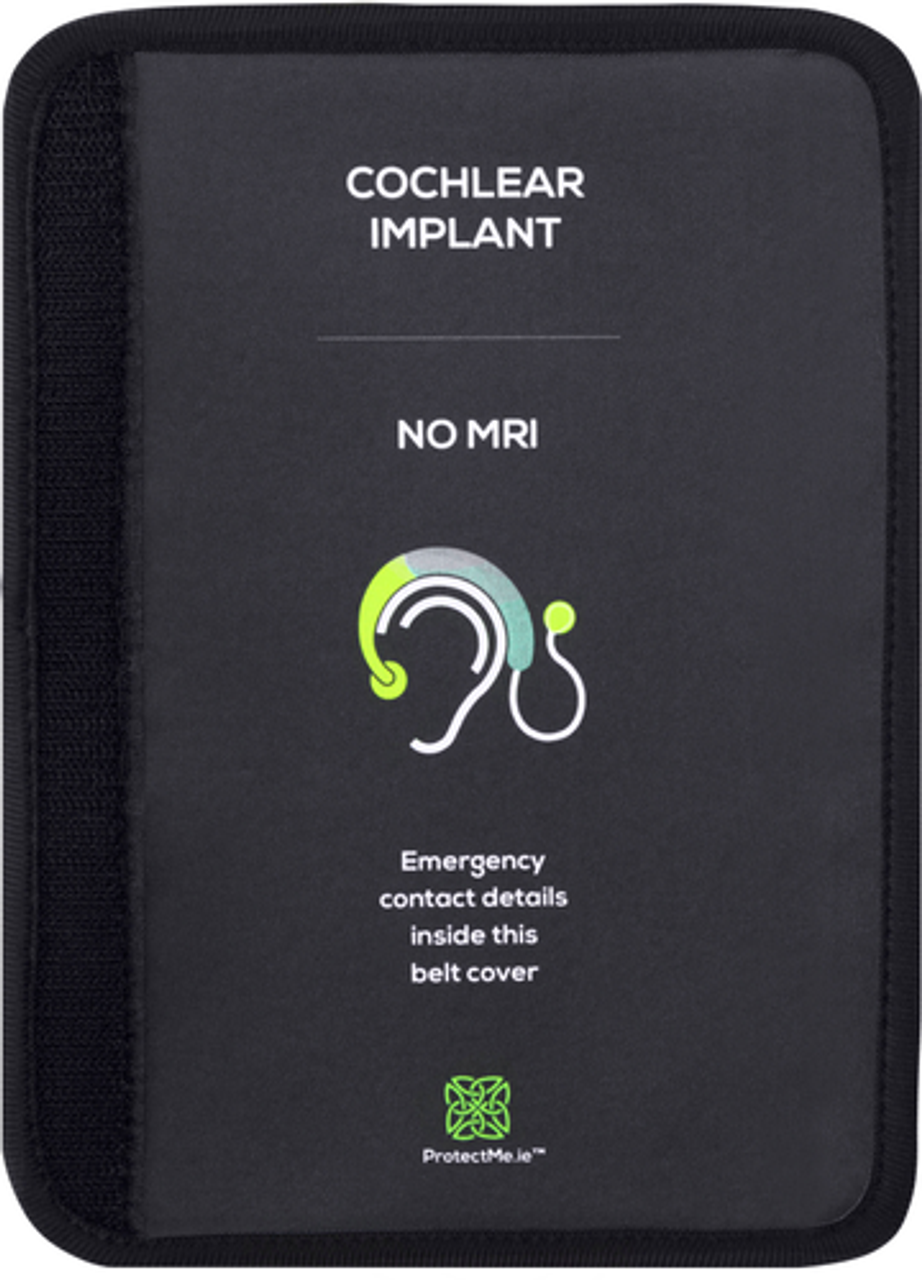 Protect Me - Belt - Individual on Cochlear Implant NO MRI - Black