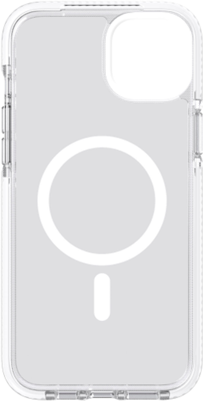 Tech21 - EvoCrystal Case with MagSafe for Apple iPhone 14 Plus - White