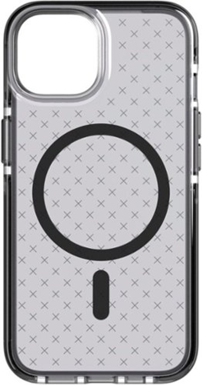 Tech21 - EvoCheck Case with MagSafe for Apple iPhone 14 - Smokey/Black