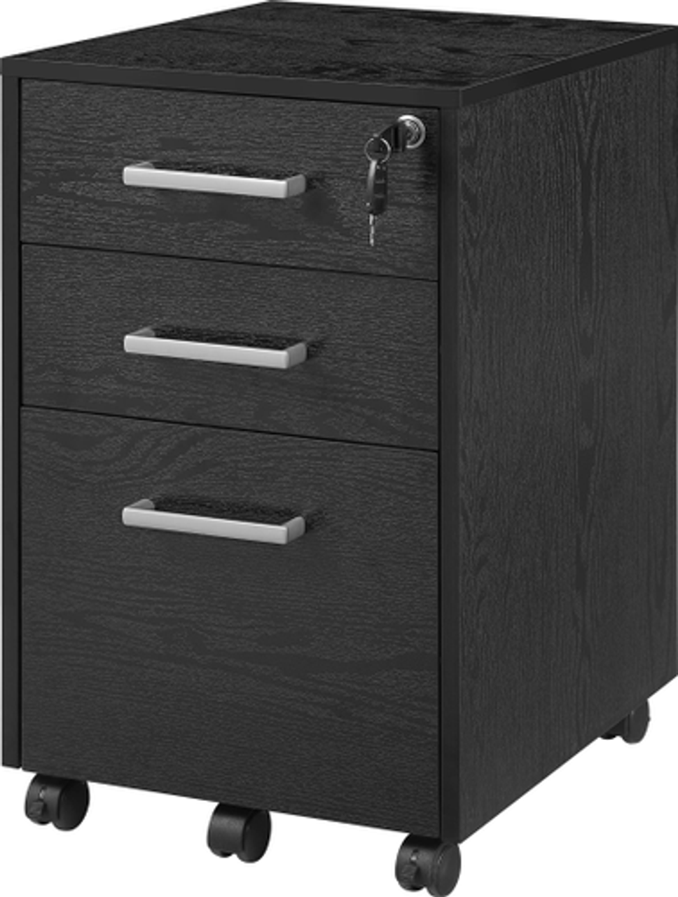 Insignia™ - 3-Drawer File Cabinet - Black