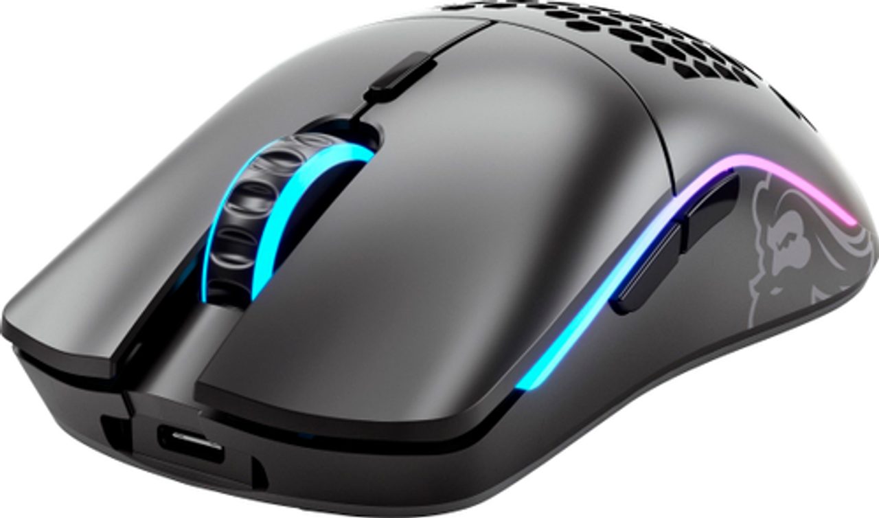 Glorious - Model O Minus Wireless RGB Honeycomb Gaming Mouse - Matte Black