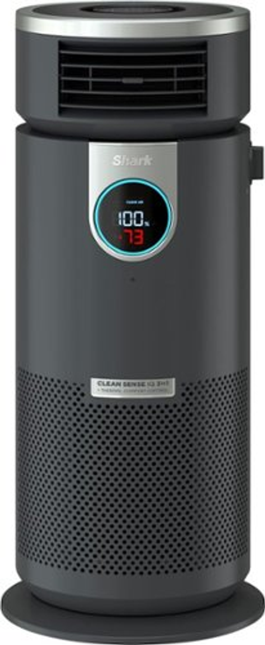 Shark Air Purifier 3-in-1 with True HEPA Filter, Air Purifier, Purified Heat, Purifed Fan, Odor Lock, 500 sq. ft. - Black