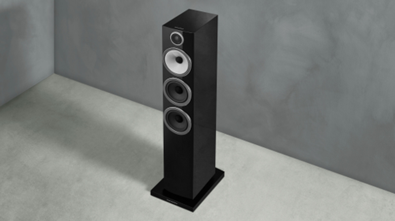 Bowers & Wilkins - 700 Series 3 Floorstanding Speaker w/5" midrange, dual 5" bass (each) - Gloss Black