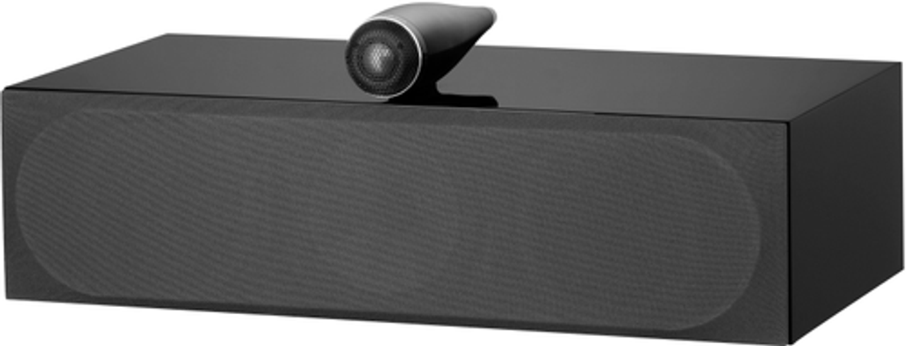 Bowers & Wilkins - 700 Series 3 Center Channel w/4" midrange, dual 6.5" bass (each) - Gloss Black