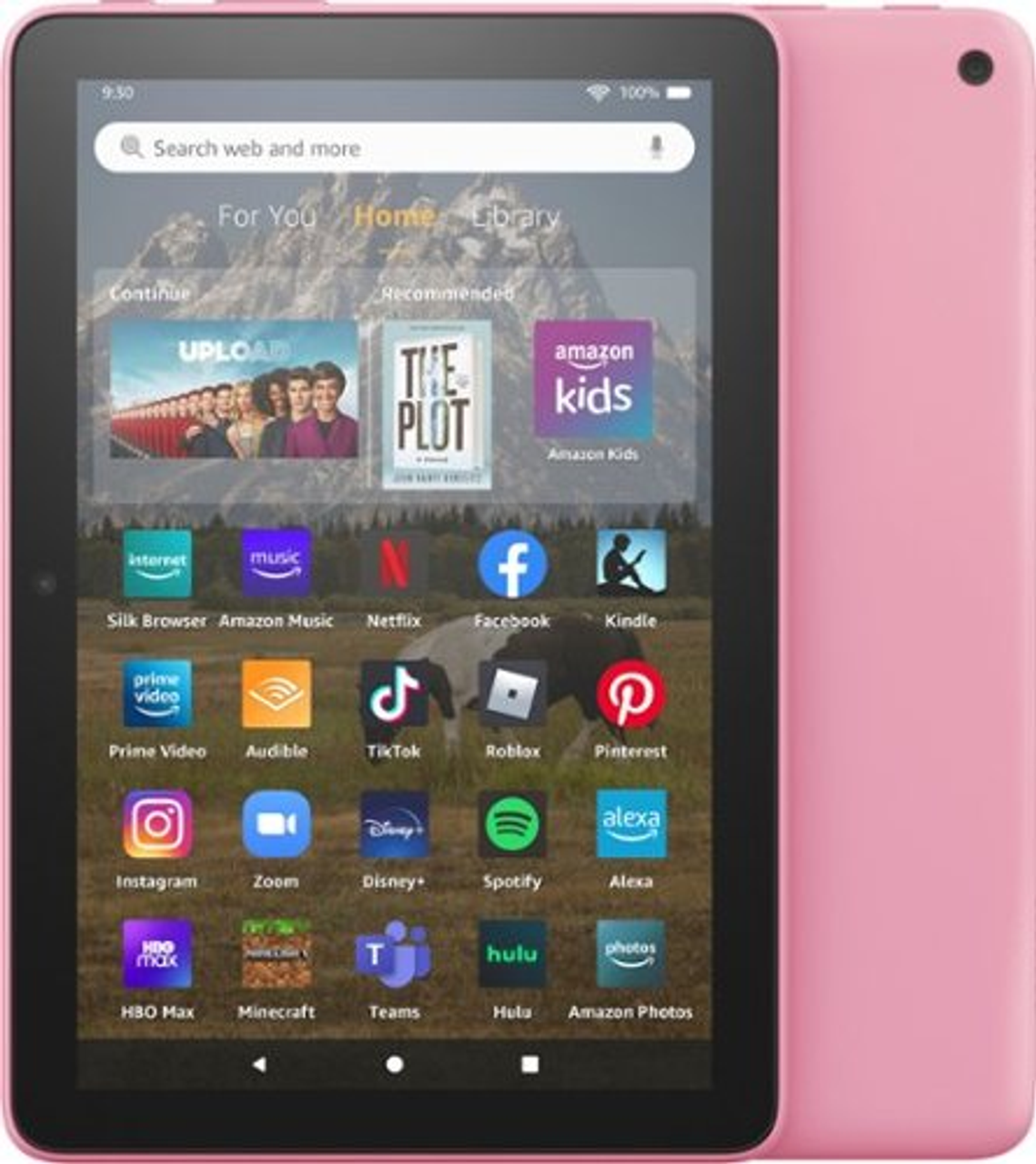 Amazon - Fire HD 8 tablet, 8” HD Display, 32 GB, 30% faster processor, designed for portable entertainment, (2022 release) - Rose