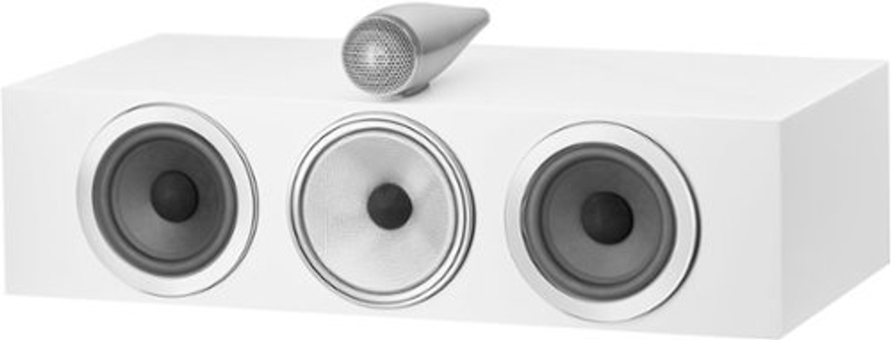 Bowers & Wilkins - 700 Series 3 Center Channel w/4" midrange, dual 6.5" bass (each) - White