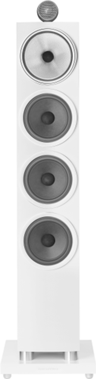 Bowers & Wilkins - 700 Series 3 Floorstanding Speaker w/ Tweeter on top, w/6" midrange, three 6.5" bass drivers (each) - White