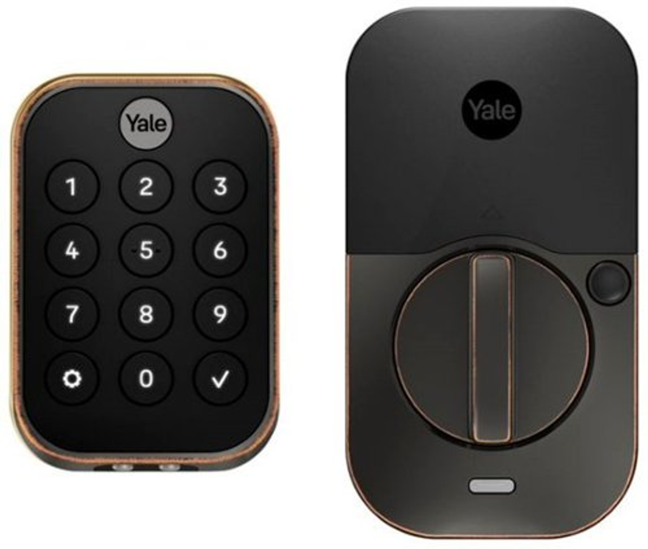 Yale Assure Lock 2, Key-Free Pushbutton Lock with Bluetooth, Oil Rubbed Bronze - Oil Rubbed Bronze