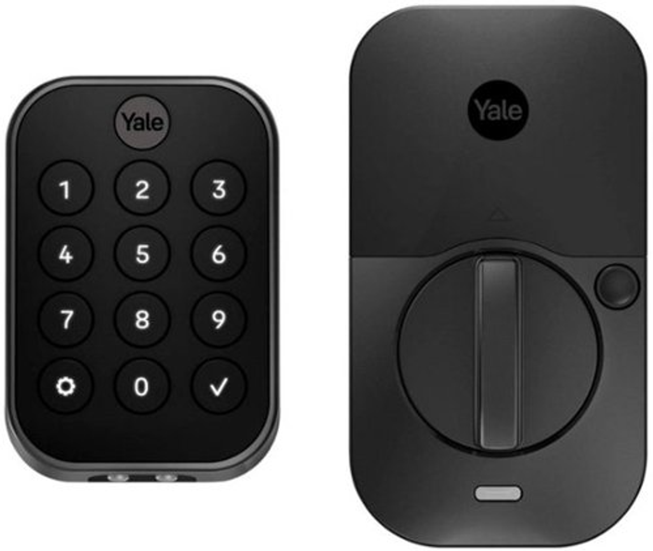Yale Assure Lock 2, Key-Free Pushbutton Lock with Bluetooth, Black Suede - Black Suede