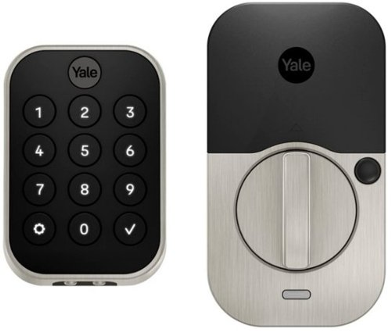 Yale Assure Lock 2, Key-Free Pushbutton Lock with Wi-Fi, Satin Nickel - Satin Nickel