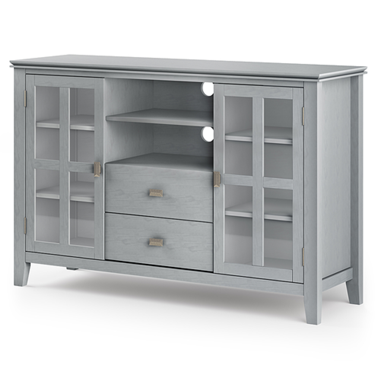 Simpli Home - Artisan Tall TV Media Stand - Fog Grey