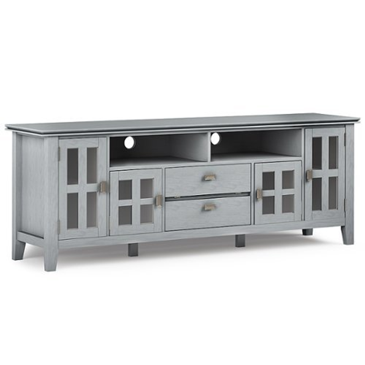 Simpli Home - Artisan 72 inch TV Media Stand - Fog Grey