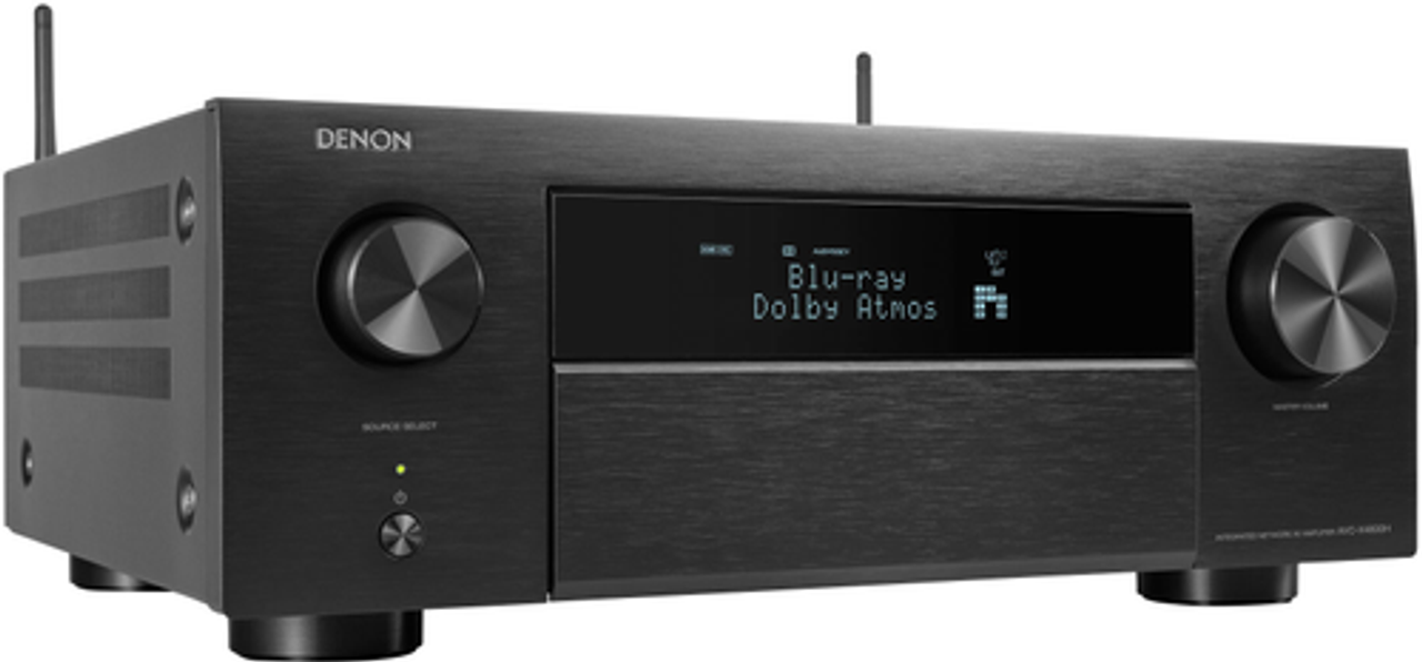 Denon - AVR-X4800H 8K Ultra HD 9.4 Channel (125W X 9) AV Receiver, Supports Dolby Atmos, DTS:X Pro, IMAX Enhanced & Auro 3D - Black