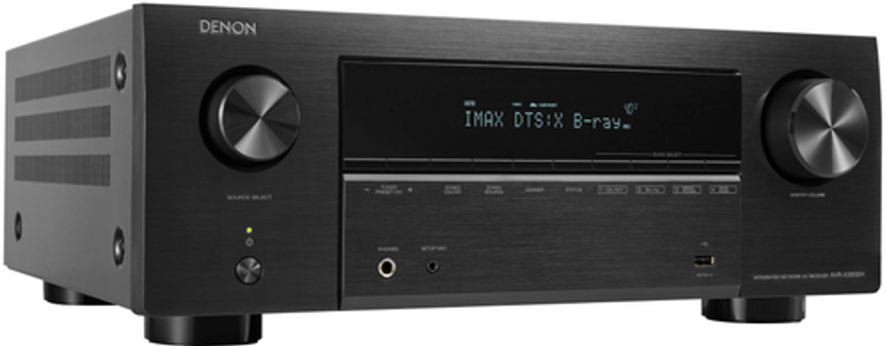 Denon - AVR-X3800H 8K Ultra HD 9.4 Channel (105 W X 9) AV Receiver, Supports Dolby Atmos, DTS:X Pro, IMAX Enhanced & Auro 3D - Black