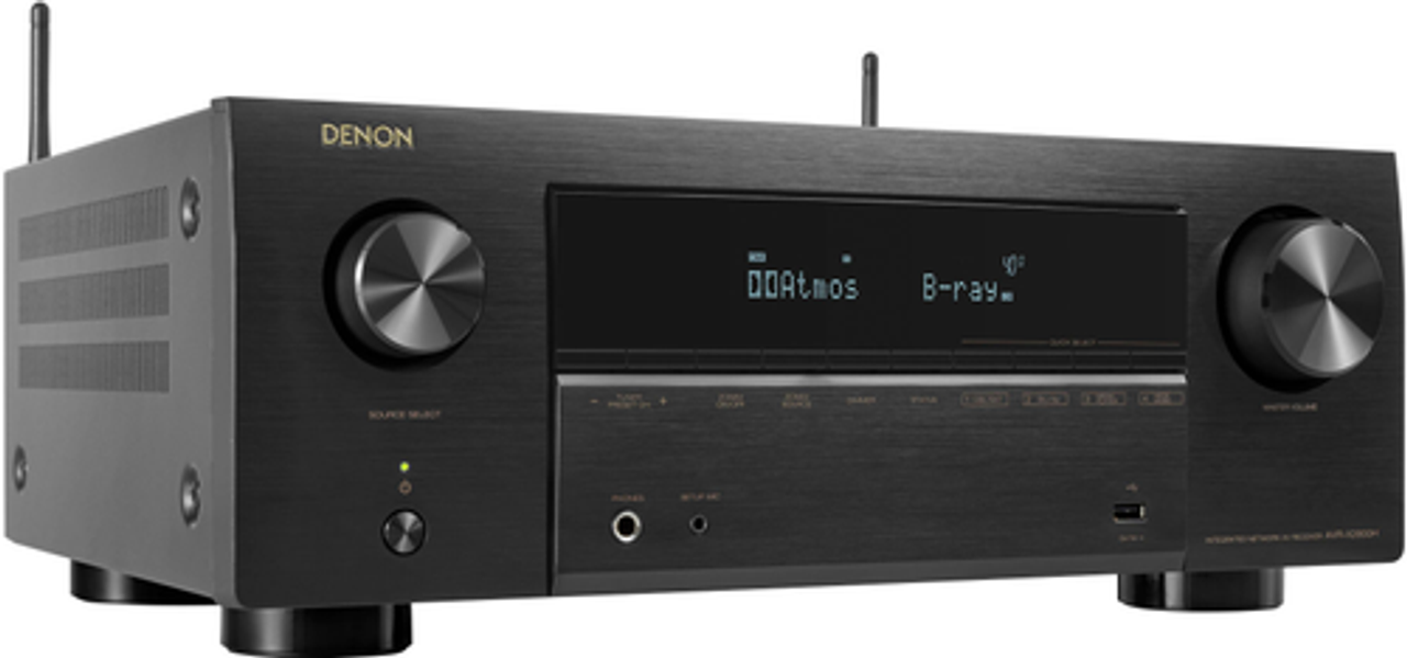 Denon - AVR-X2800H 8K Ultra HD 7.2 Channel (95W X 7) AV Receiver 2022 Model - Built for Movies, Gaming, & Music Streaming - Black