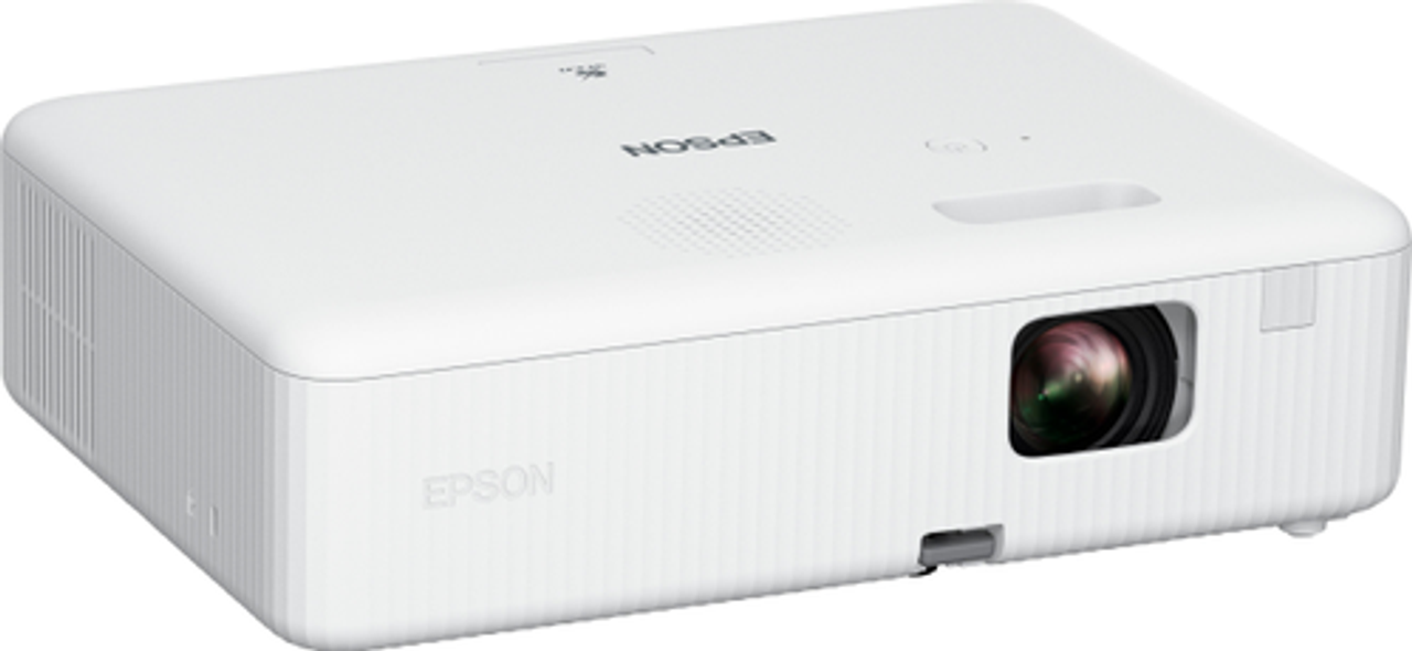 Epson EpiqVision Flex CO-W01 Portable Projector, 3-Chip 3LCD, Built-in Speaker, 300-Inch Home Entertainment and Work - White