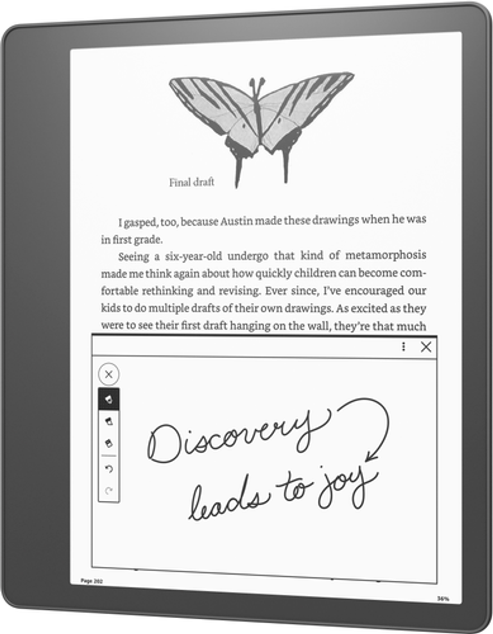 Amazon - Kindle Scribe (32 GB), the first Kindle for reading & writing, with a 10.2” 300 ppi Paperwhite display with Premium Pen - 2022 - Gray