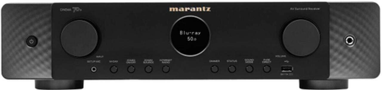 Marantz - Cinema 70S 8K Ultra HD 7.2 Channel (50W X 7) AV Receiver 2022 Model - Built for Movies, Gaming, & Music Streaming - Black