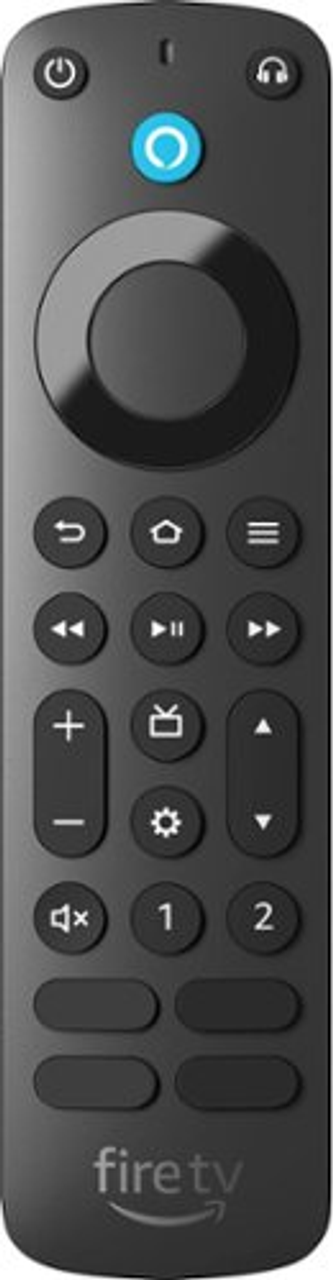 Amazon - Alexa Voice Remote Pro, includes remote finder, TV controls, backlit buttons, requires compatible Fire TV device - Black