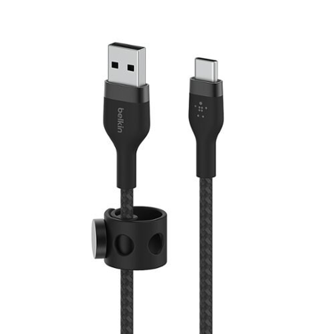 Belkin - BOOSTCHARGE PRO Flex USB-A to USB-C Cable - Black