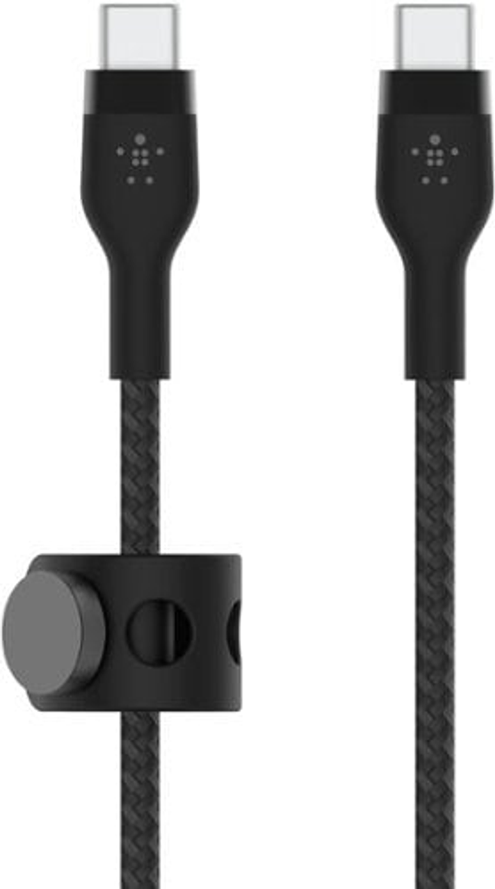 Belkin - USB-C TO USB-C 2.0, Braided Silicon, 3M, BLK - Black