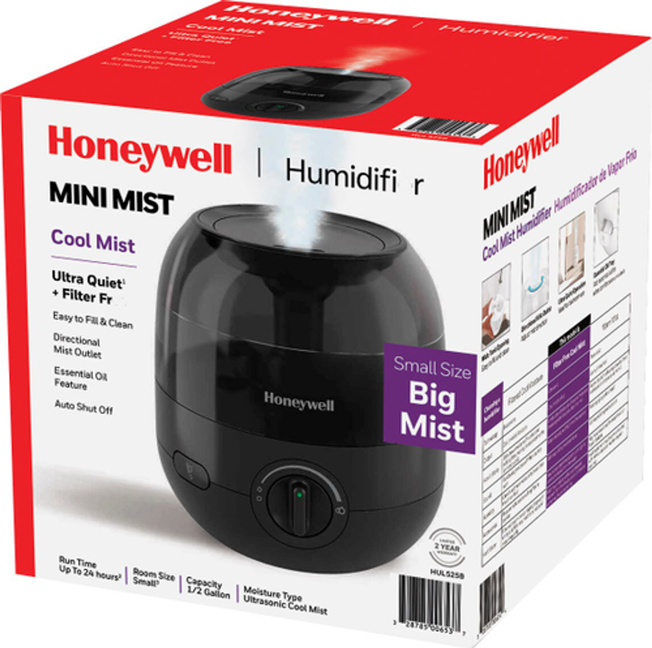 Honeywell Mini Mist Cool Humidifier - Black