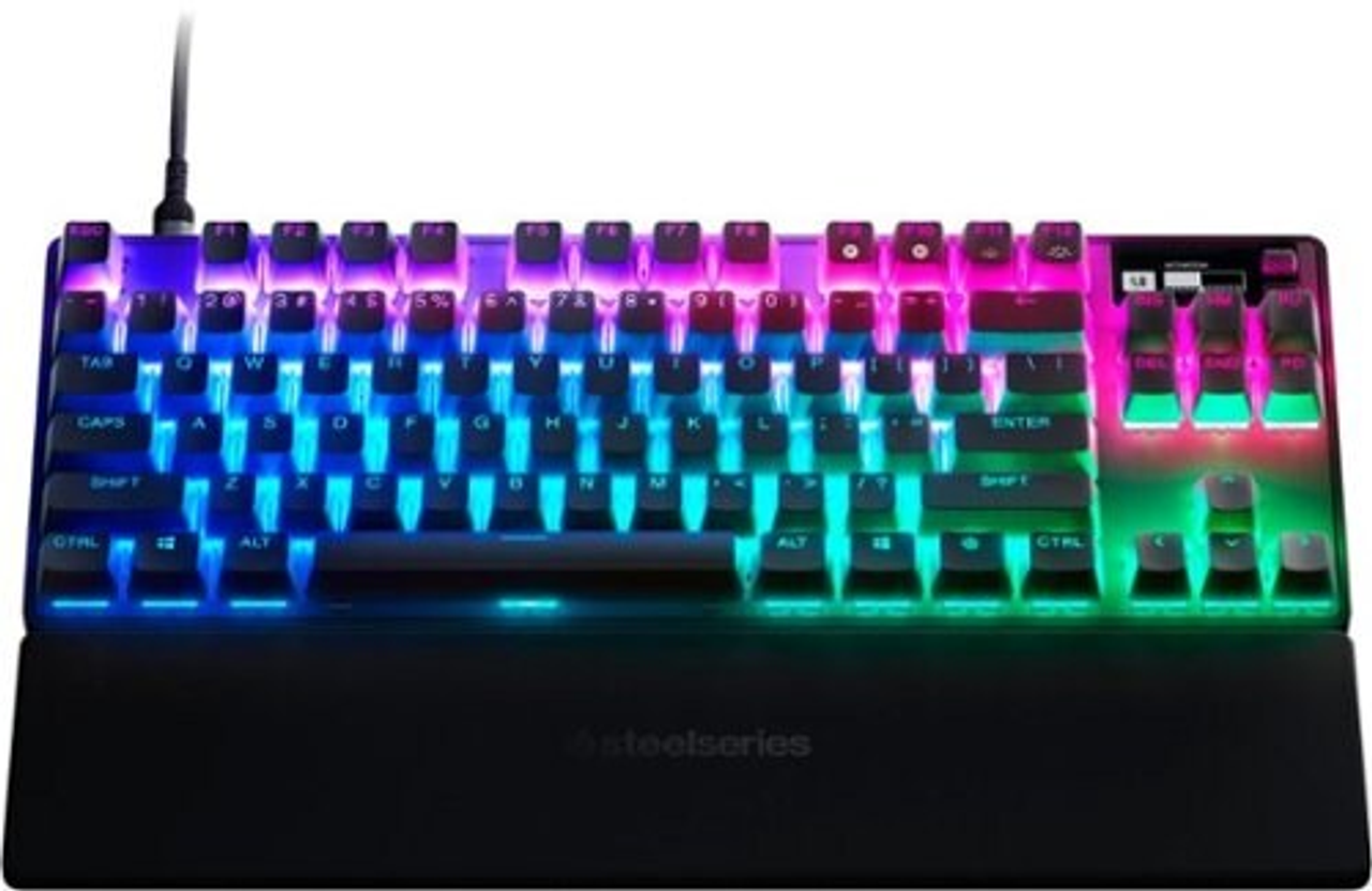 SteelSeries - Apex Pro 2023 TKL Wired Mechanical OmniPoint Adjustable Actuation Switch Gaming Keyboard with RGB Backlighting - Black