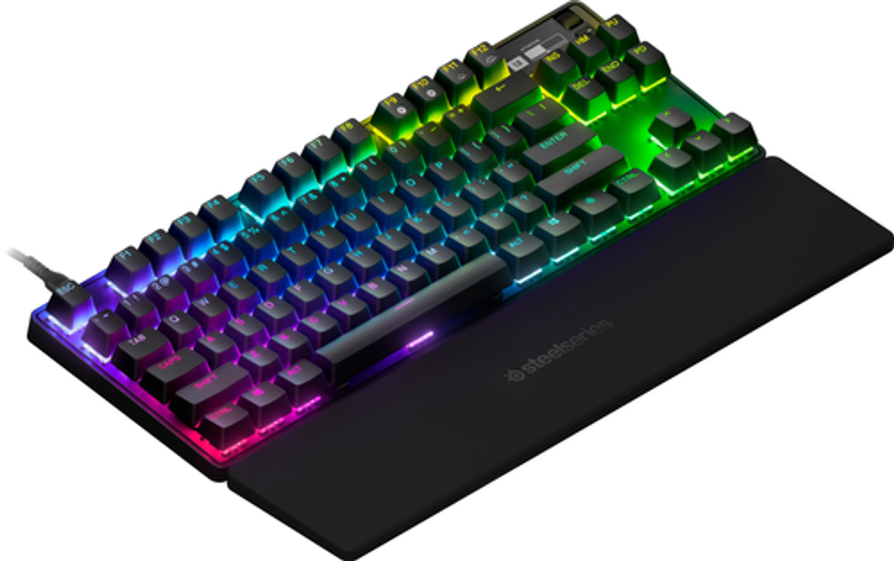 SteelSeries - Apex Pro 2023 TKL Wired Mechanical OmniPoint Adjustable Actuation Switch Gaming Keyboard with RGB Backlighting - Black