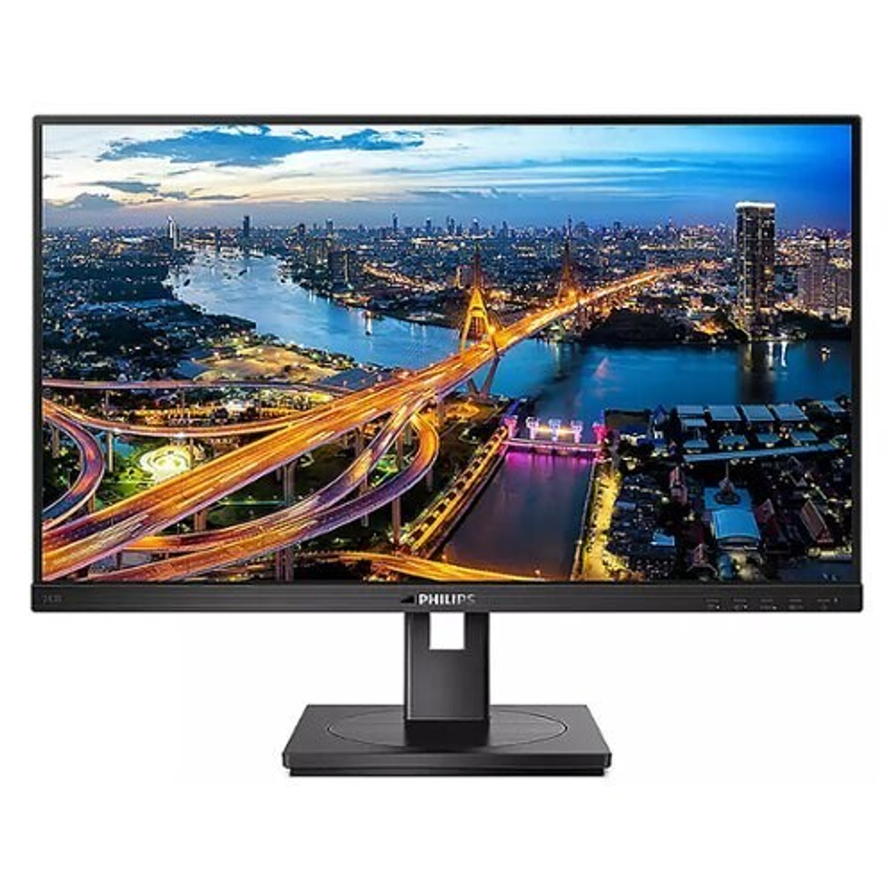 Philips - 243B1 23.8" IPS LCD FHD Monitor with USB-C - Black