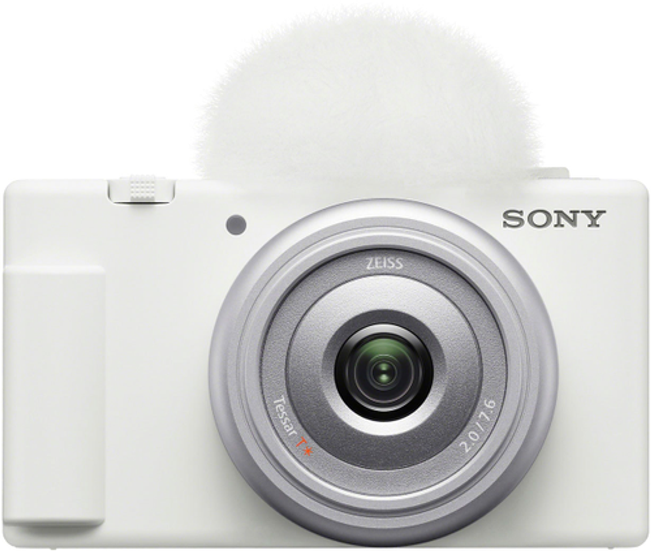 Sony ZV-1F Vlog Camera for Content Creators and Vloggers - White