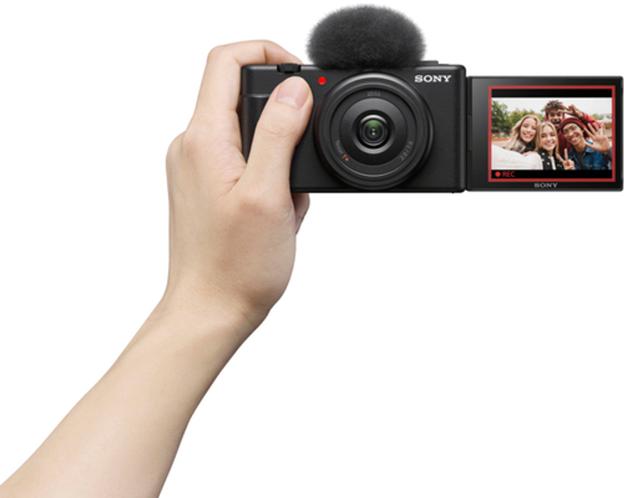 Sony ZV-1F Vlog Camera for Content Creators and Vloggers - Black