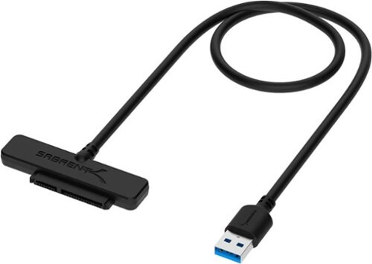 Sabrent – SATA to USB Adapter for 2.5” SATA Drives - Black