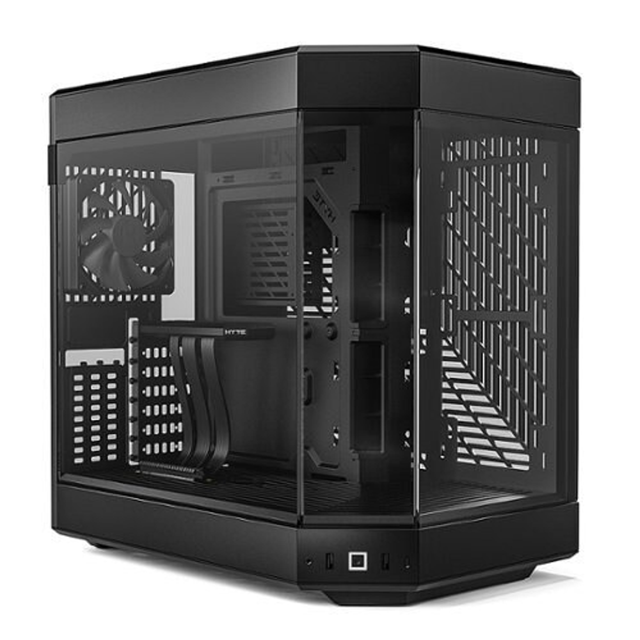 iBUYPOWER - HYTE Y60 Computer Case, PCIe 4.0 Riser Cable Included,Black - Black