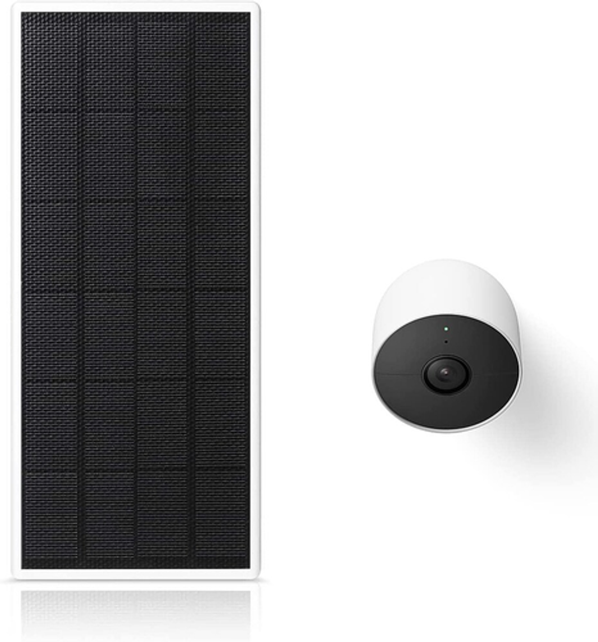 Wasserstein - Solar Panel for Google Nest Cam Outdoor or Indoor, Battery - 2.5W Solar Power - Made for Google Nest (3-Pack) - White