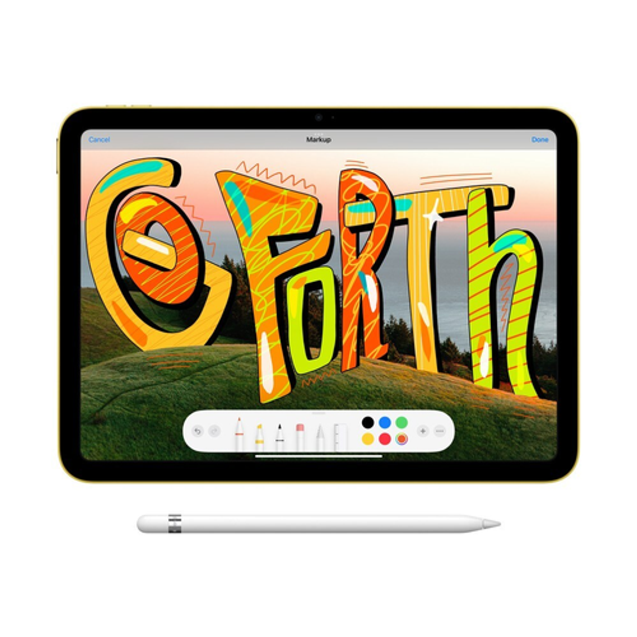 Apple - 10.9-Inch iPad (Latest Model) with Wi-Fi + Cellular - 256GB - Yellow