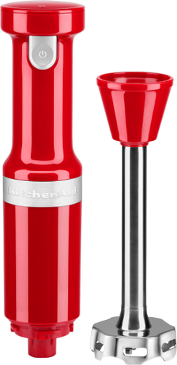 KitchenAid Cordless Variable Speed Hand Blender with Chopper and Whisk Attachment - KHBBV83 - Empire Red