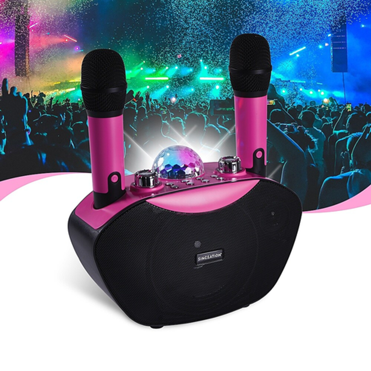 Singsation - FREESTYLE Wireless Karaoke System Pink - Pink