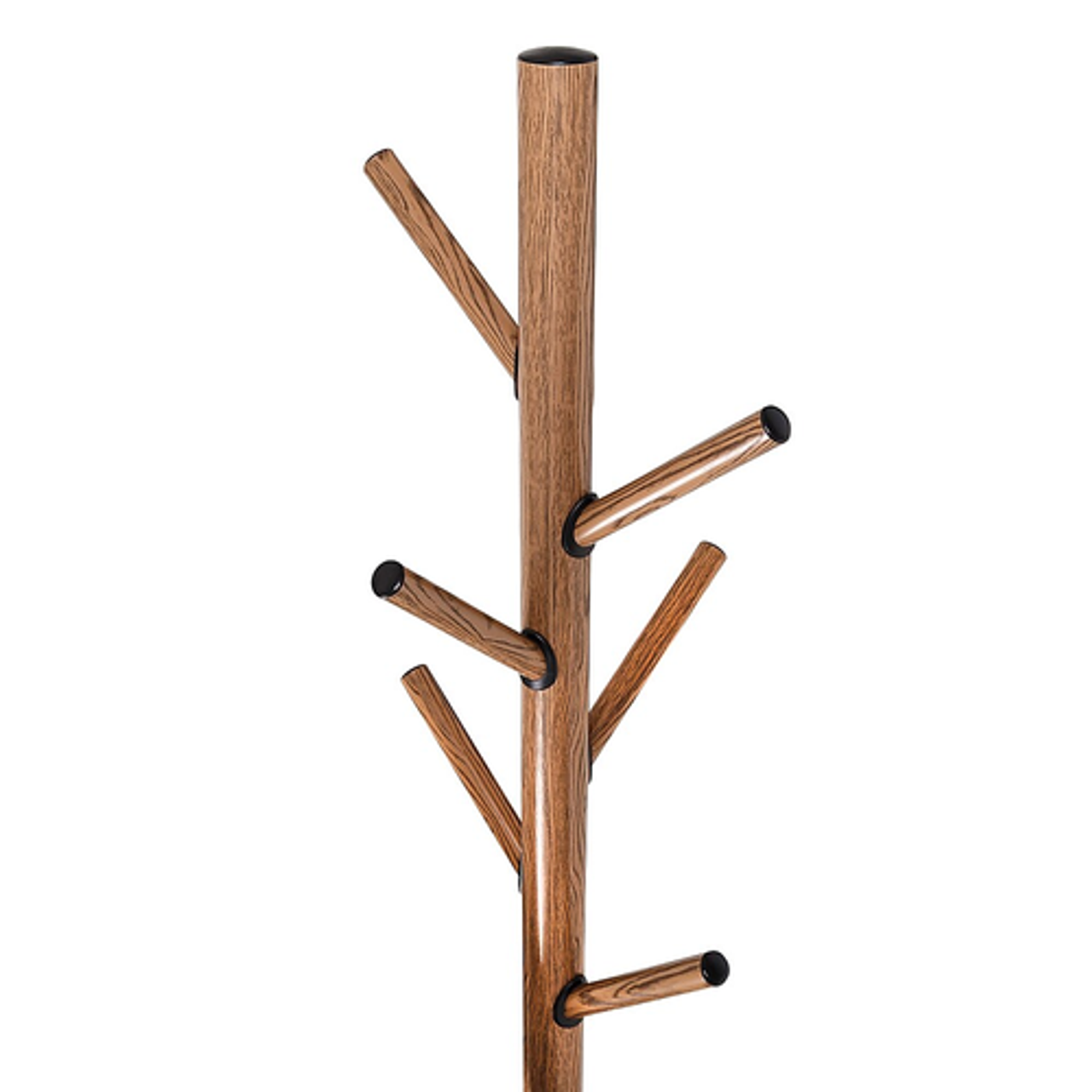 Honey-Can-Do - Freestanding Coat Rack with Tree Design & Accessory Tray - Black