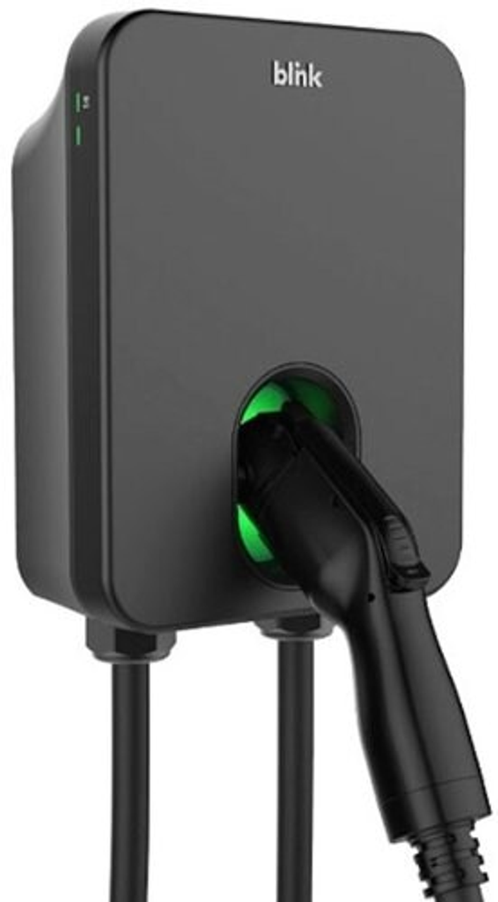 Blink Charging - 23' J1772 Electric Vehicle Charger with 50A EV NEMA 14-50P Plug - Black