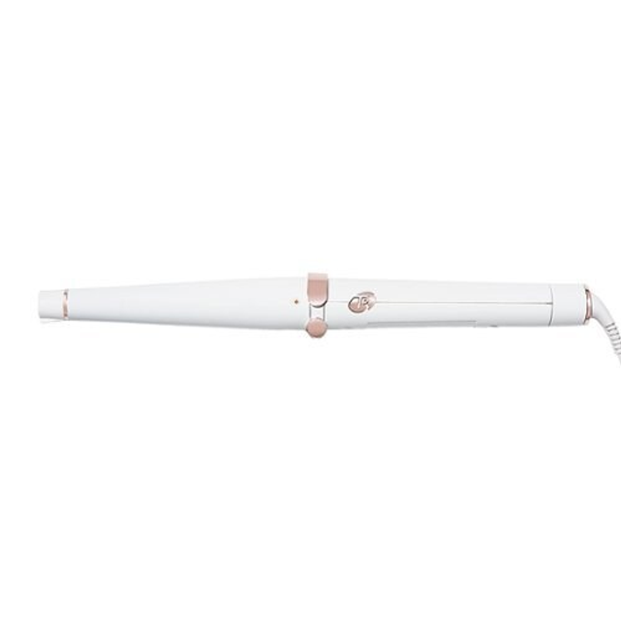 T3 - SinglePass Wave 1 ¼” – ¾” Tapered Styling Wand - White & Rose Gold
