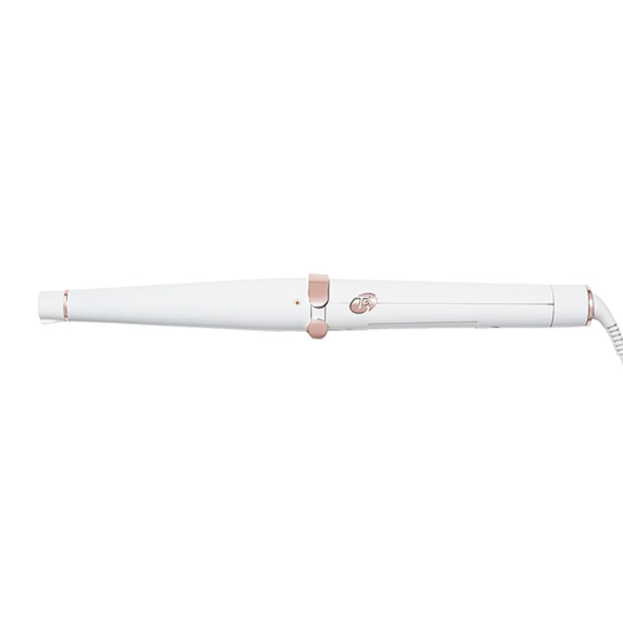 T3 - SinglePass Wave 1 ¼” – ¾” Tapered Styling Wand - White & Rose Gold