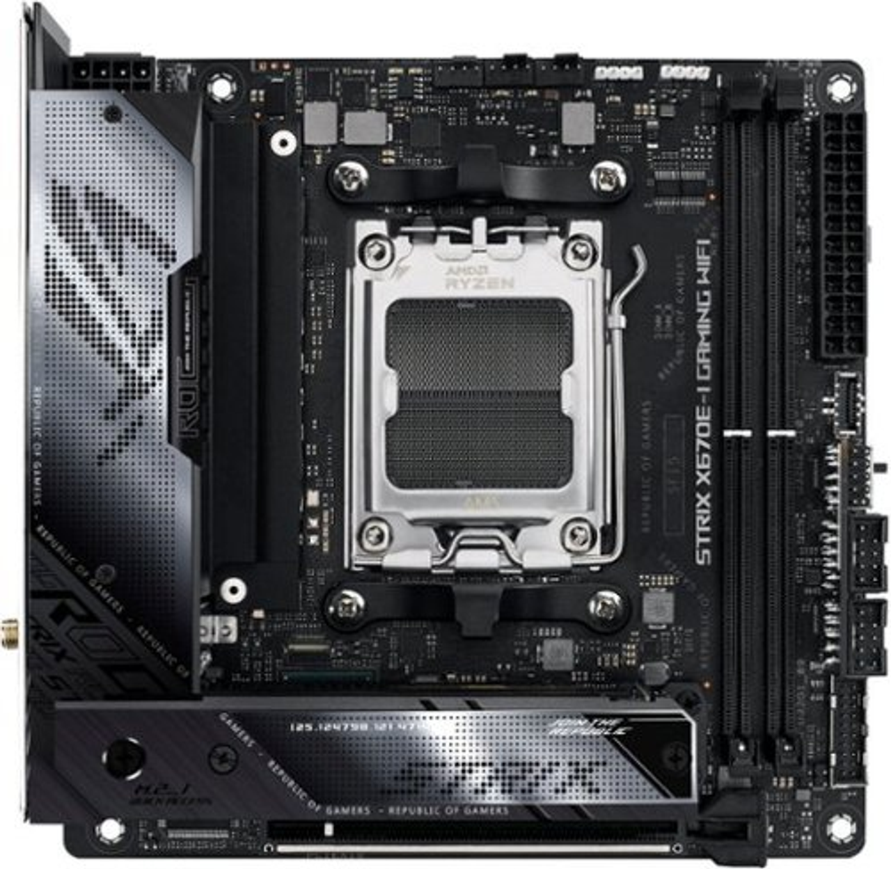 ASUS - ROG STRIX X670E-I GAMING WIFI Socket LGA 1700 USB 3.2 AMD Motherboard