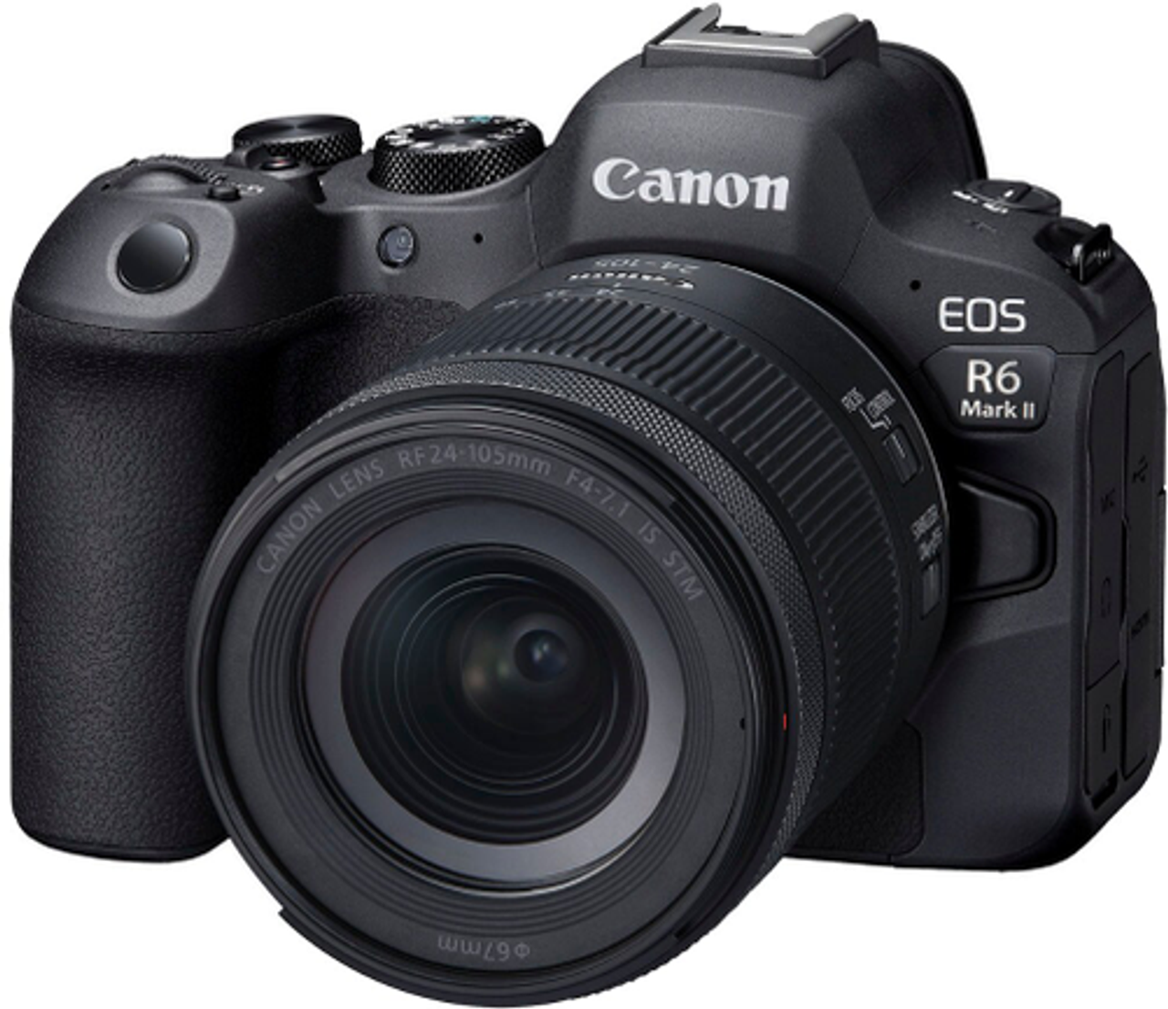 Canon - EOS R6 Mark II Mirrorless Camera with RF f/4-7.1 IS STM Lens - Black