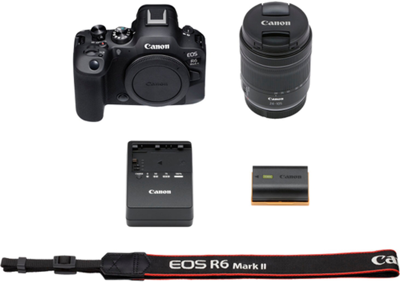 Canon - EOS R6 Mark II Mirrorless Camera with RF f/4-7.1 IS STM Lens - Black