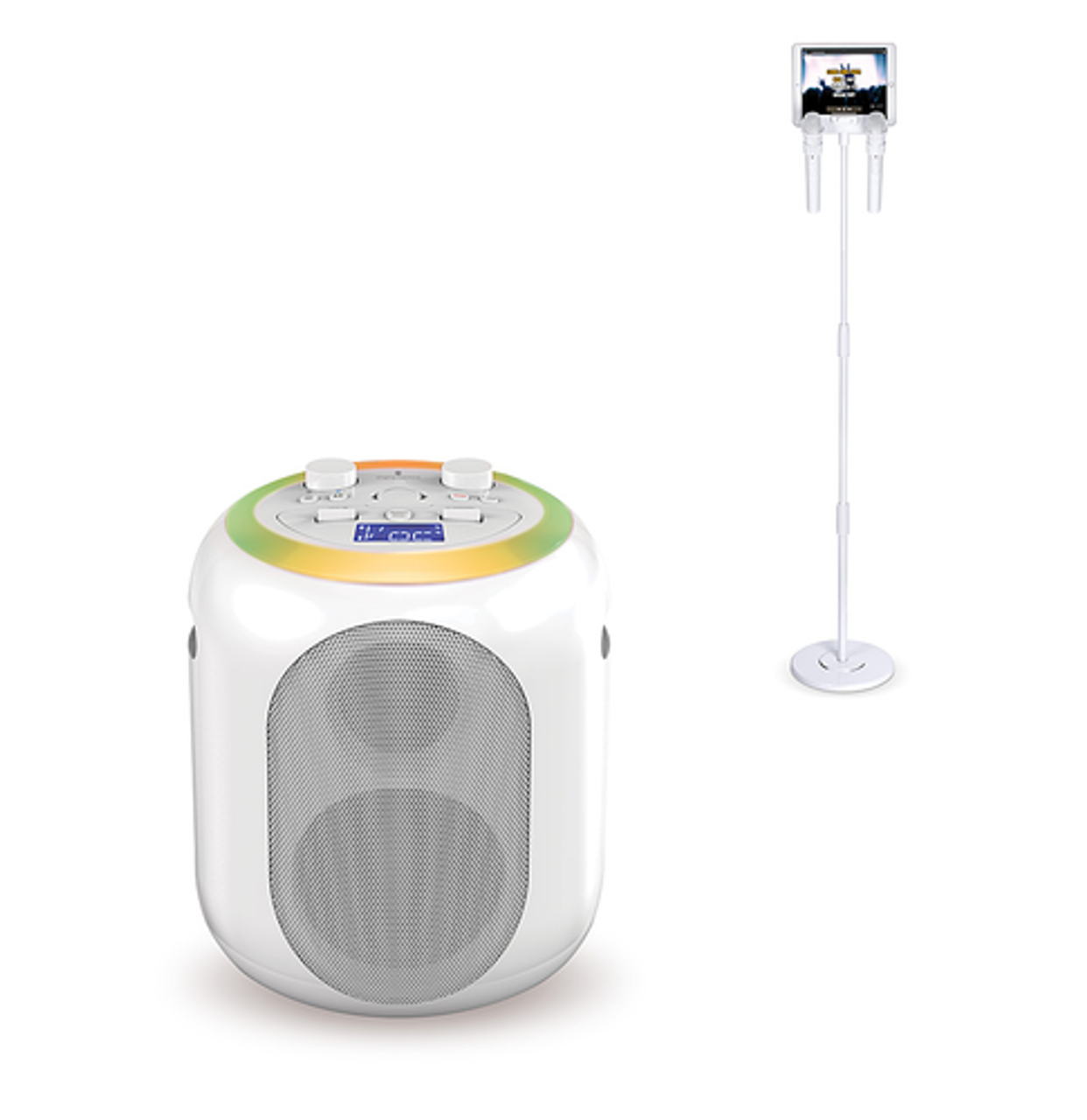 Singing Machine - Home Stage Wireless Bluetooth Karaoke system - White