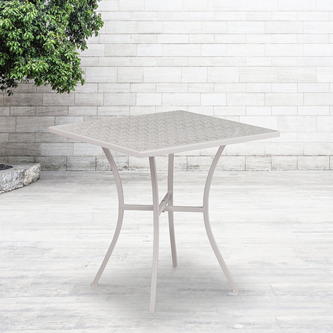 Flash Furniture - Oia Contemporary Patio Table - Light Gray