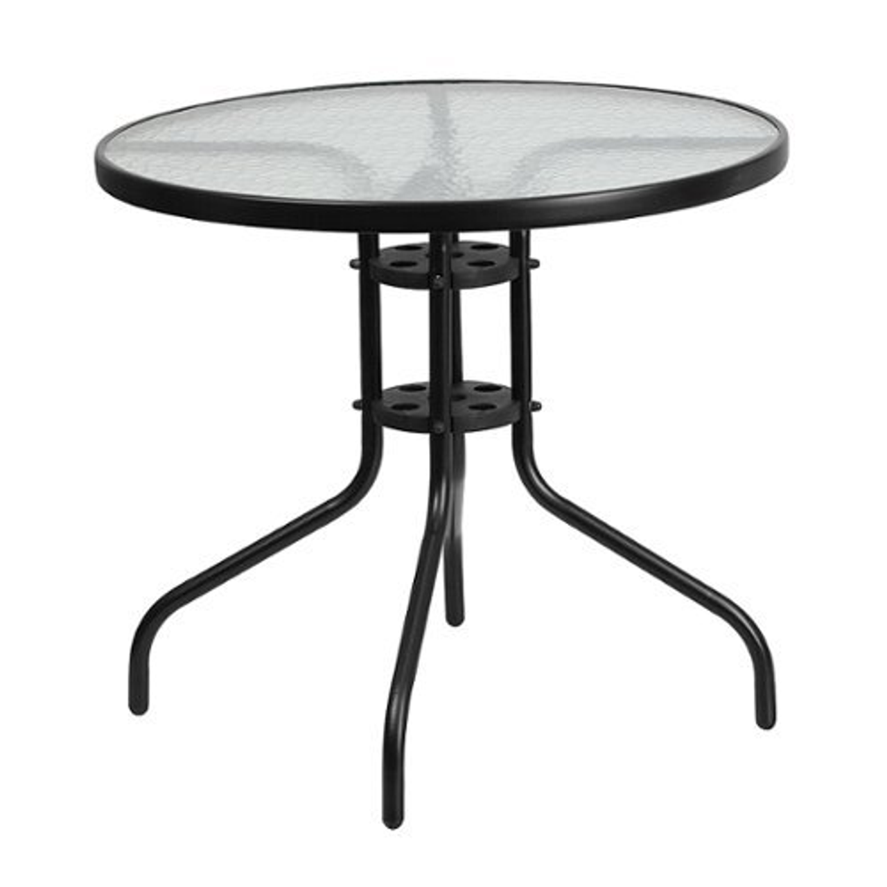 Flash Furniture - Bellamy Contemporary Patio Table - Clear/Black