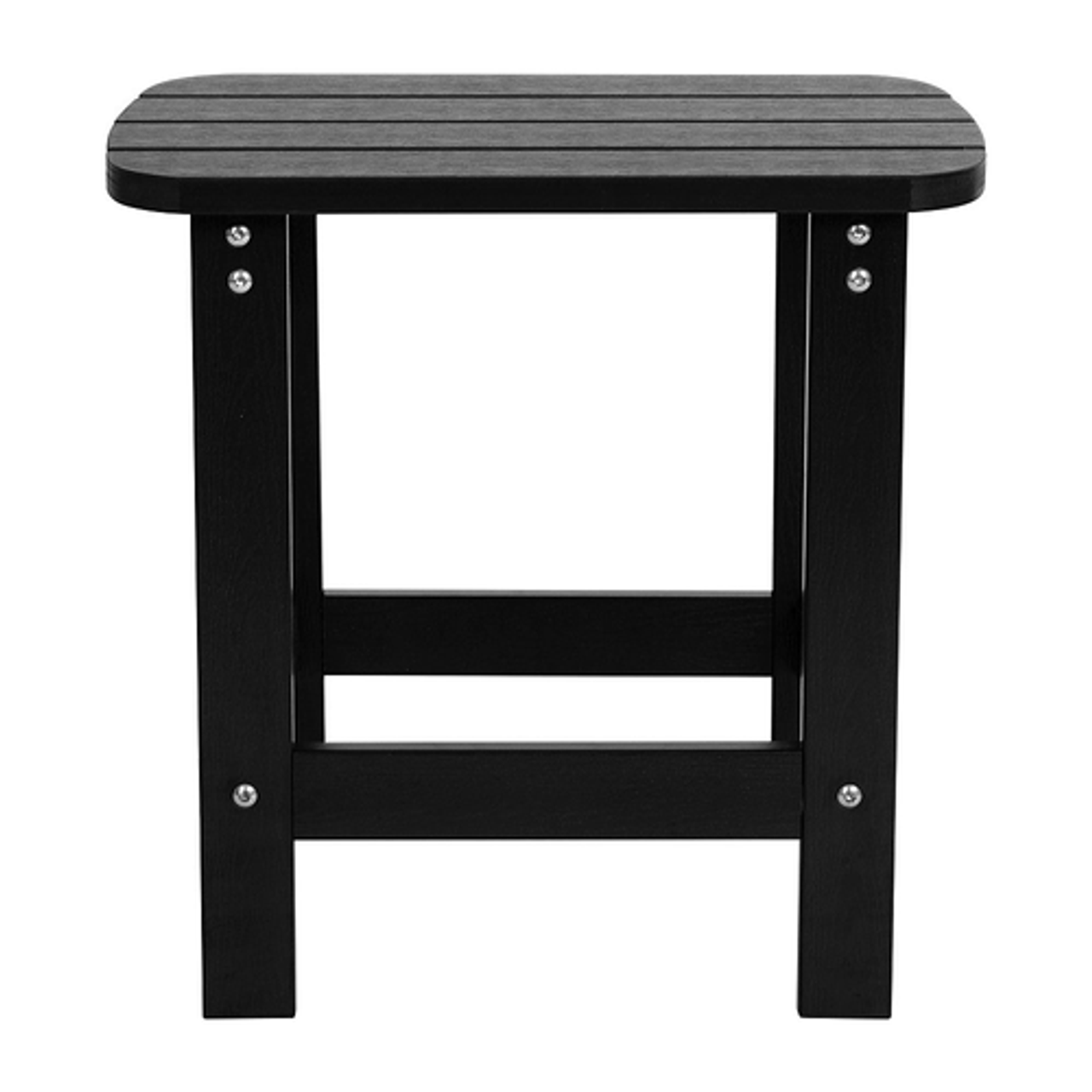 Flash Furniture - Charlestown Classic Adirondack Side Table - Black