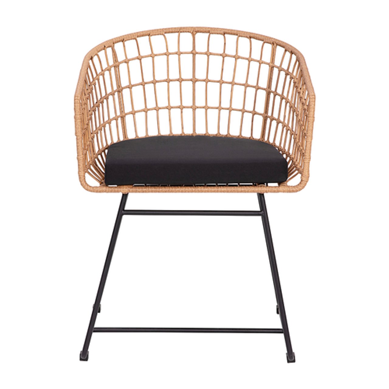 Flash Furniture - Devon Patio Lounge Chair - Natural/Black