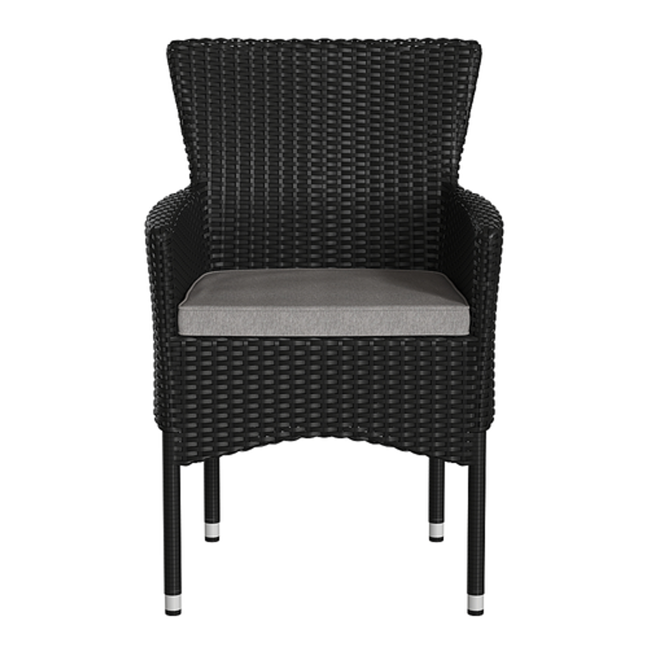 Flash Furniture - Maxim Patio Chair (set of 2) - Black/Gray